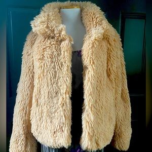 Malibu Bum - Pale Pink - Faux Fur Jacket - Pale Pink - Size M